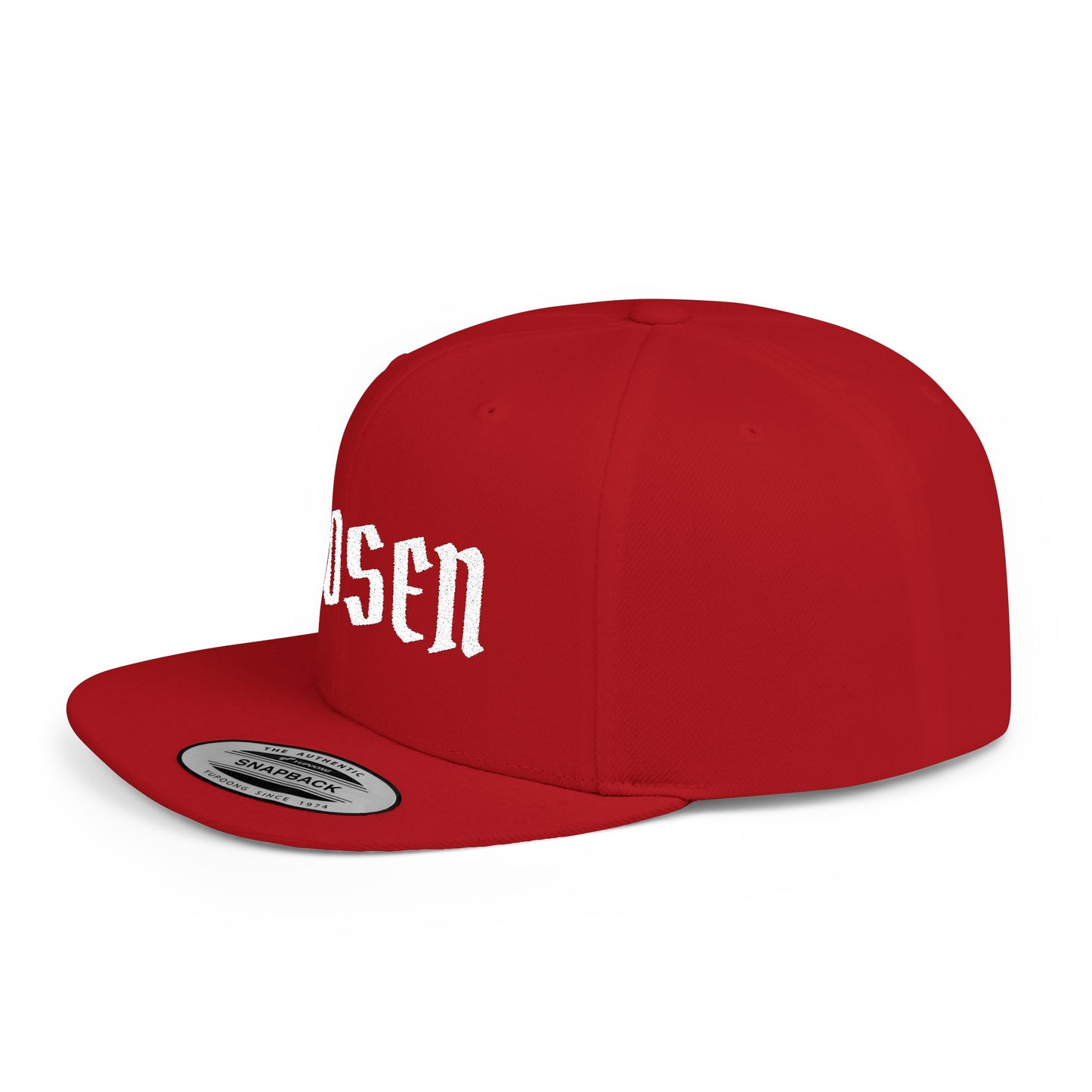 Chosen Flat Bill Snapback Hat — Bold Gothic Streetwear Cap