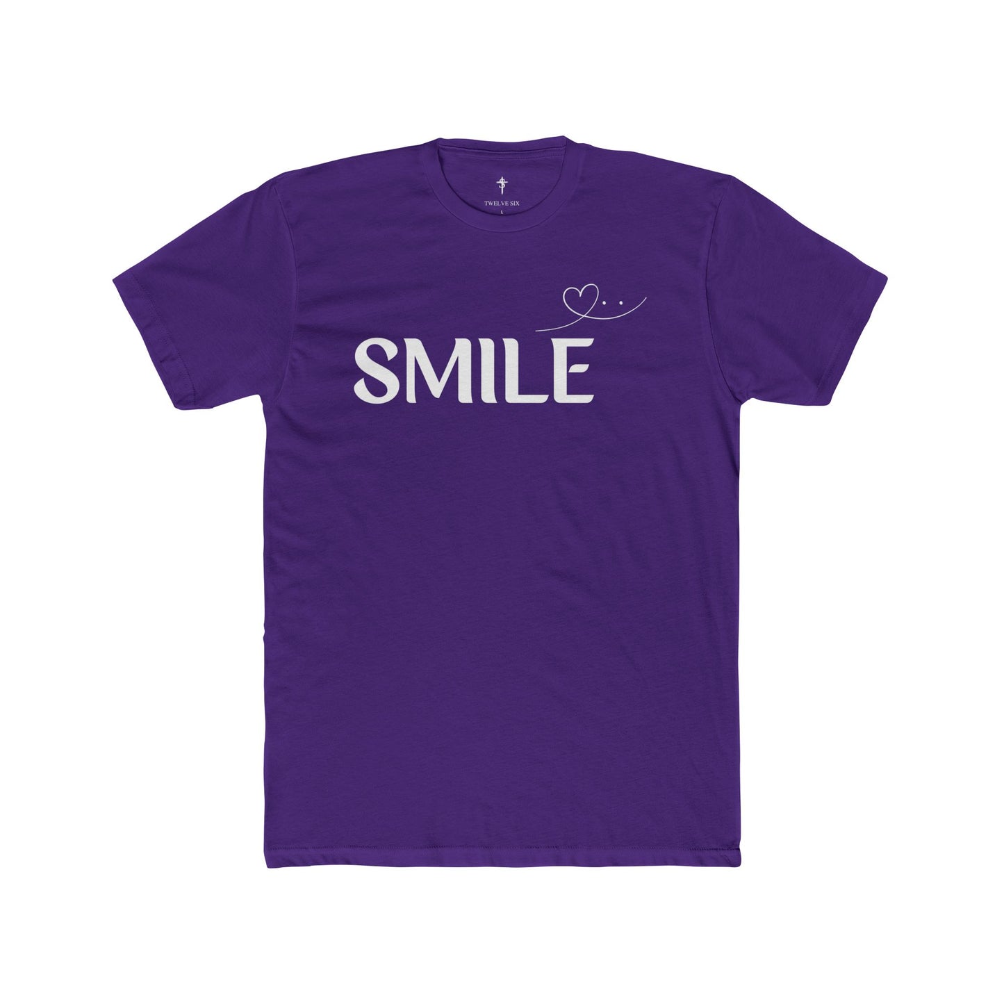 Smile T-Shirt — Minimal Heart Graphic Tee, Positive Message Shirt