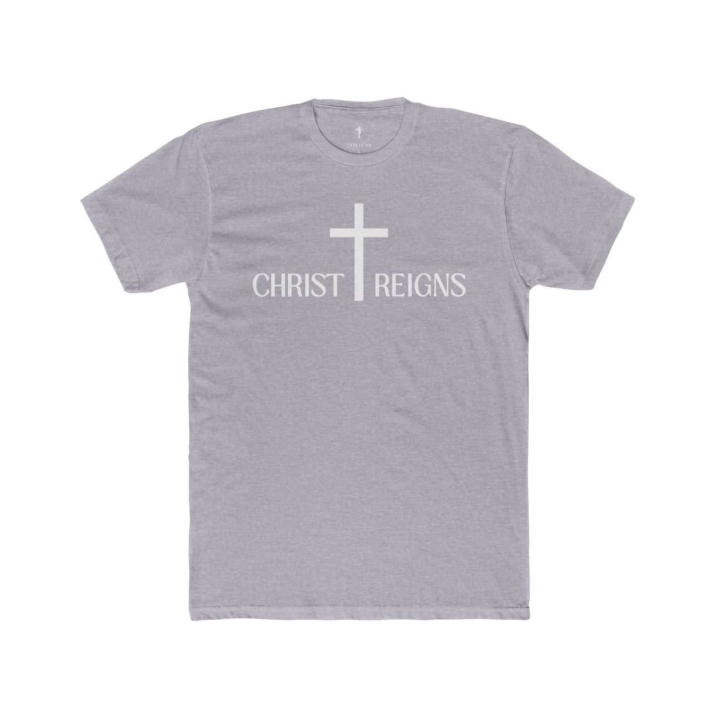 Christ Reigns Cross T‑Shirt — Christian Faith Graphic Tee