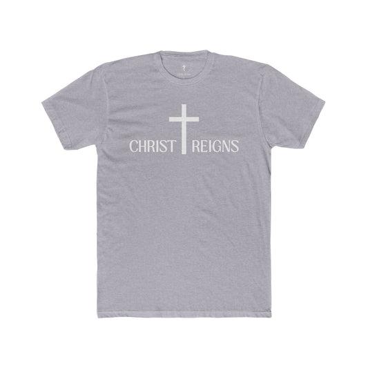 Christ Reigns Cross T‑Shirt — Christian Faith Graphic Tee