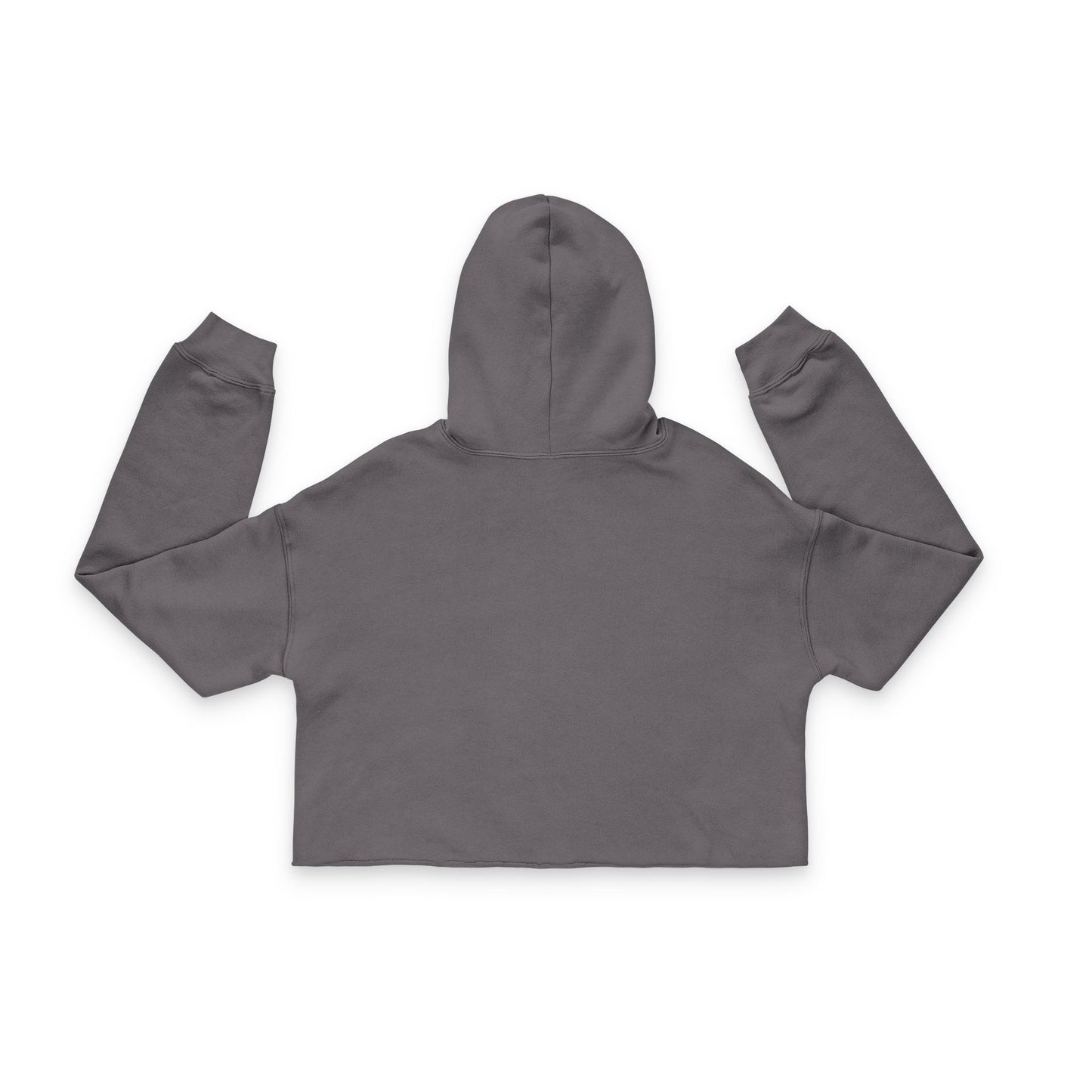 Cropped Hoodie — "i bite" Minimalist Gothic Cropped Hoodie for Women