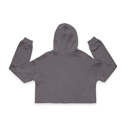 Cropped Hoodie — "i bite" Minimalist Gothic Cropped Hoodie for Women