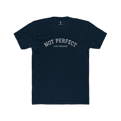 Crew Tee — "Not Perfect Just Forgiven" Inspirational Graphic T‑Shirt