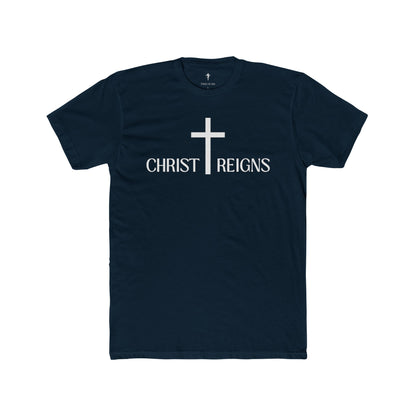 Christ Reigns Cross T‑Shirt — Christian Faith Graphic Tee