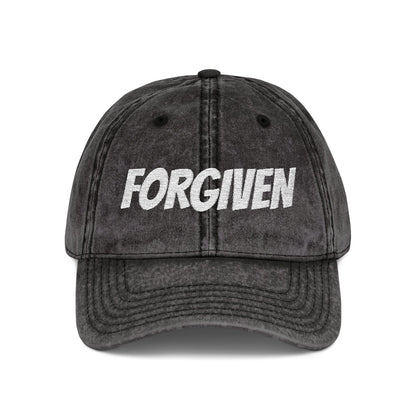 Forgiven Embroidered Vintage Cap — Washed Red Dad Hat