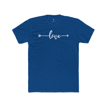Love Arrow Tee — Women's Casual Rust Cotton Shirt
