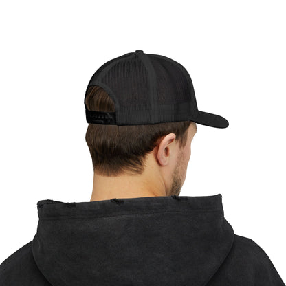 Trucker Cap — "I Can't Afford To Be Here" Embroidered Snapback