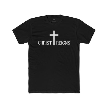 Christ Reigns Cross T‑Shirt — Christian Faith Graphic Tee