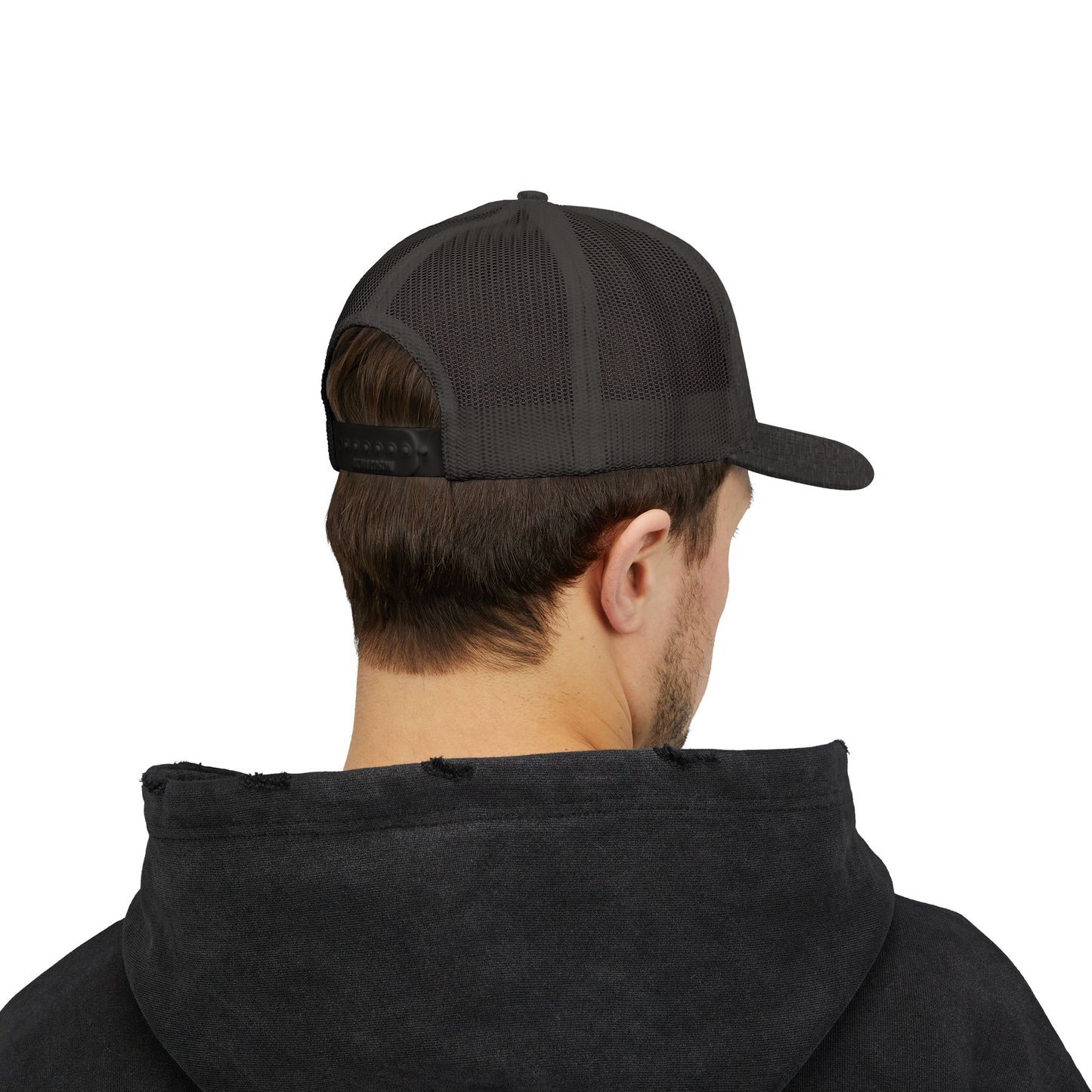 Trucker Cap — "I Can't Afford To Be Here" Embroidered Snapback