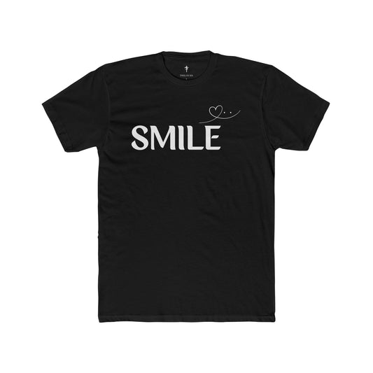 Smile T-Shirt — Minimal Heart Graphic Tee, Positive Message Shirt