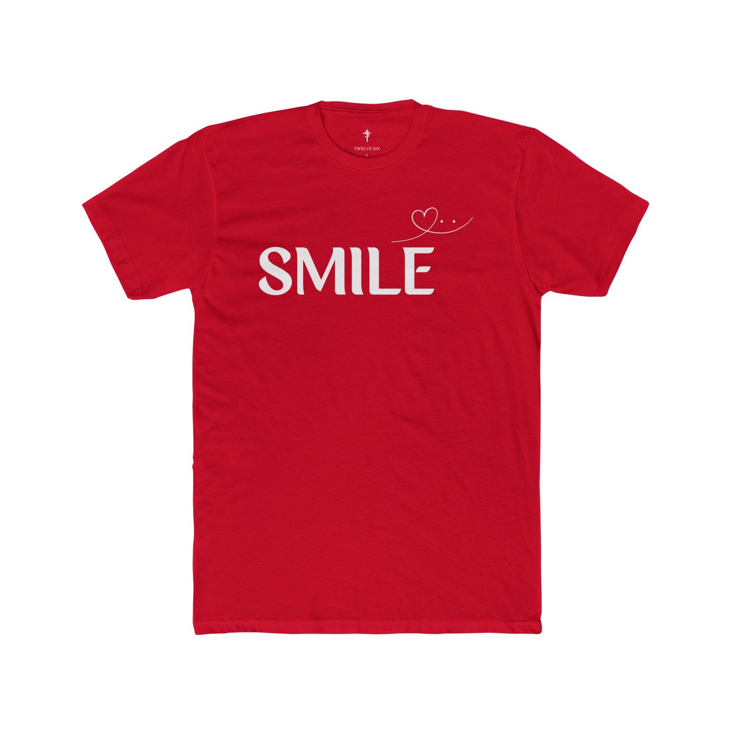 Smile T-Shirt — Minimal Heart Graphic Tee, Positive Message Shirt