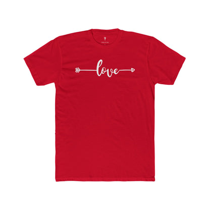 Love Arrow Tee — Women's Casual Rust Cotton Shirt