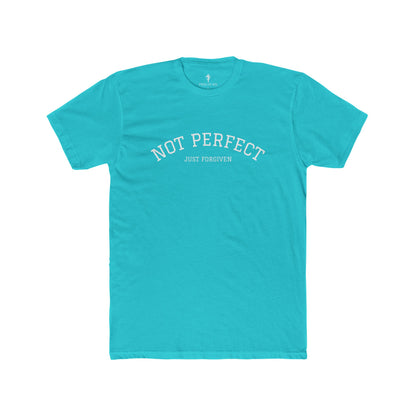 Crew Tee — "Not Perfect Just Forgiven" Inspirational Graphic T‑Shirt
