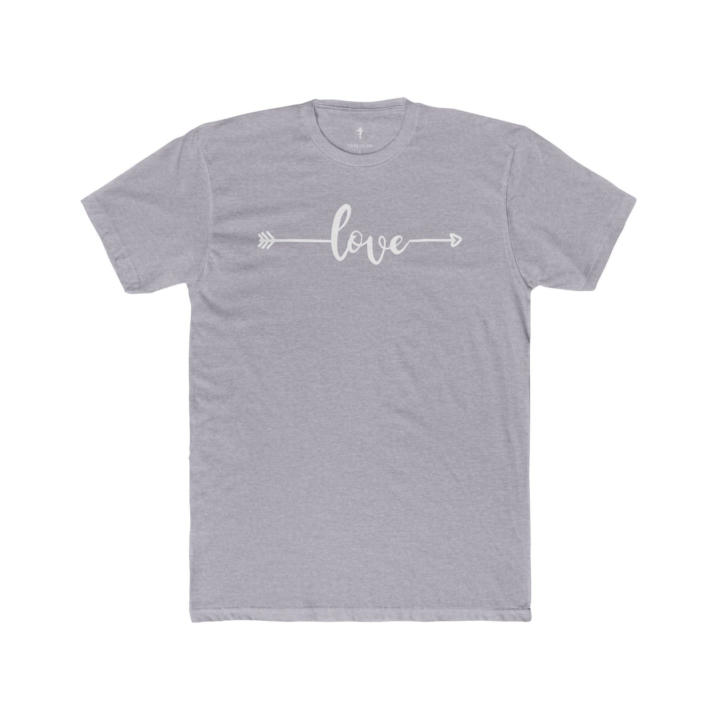 Love Arrow Tee — Women's Casual Rust Cotton Shirt