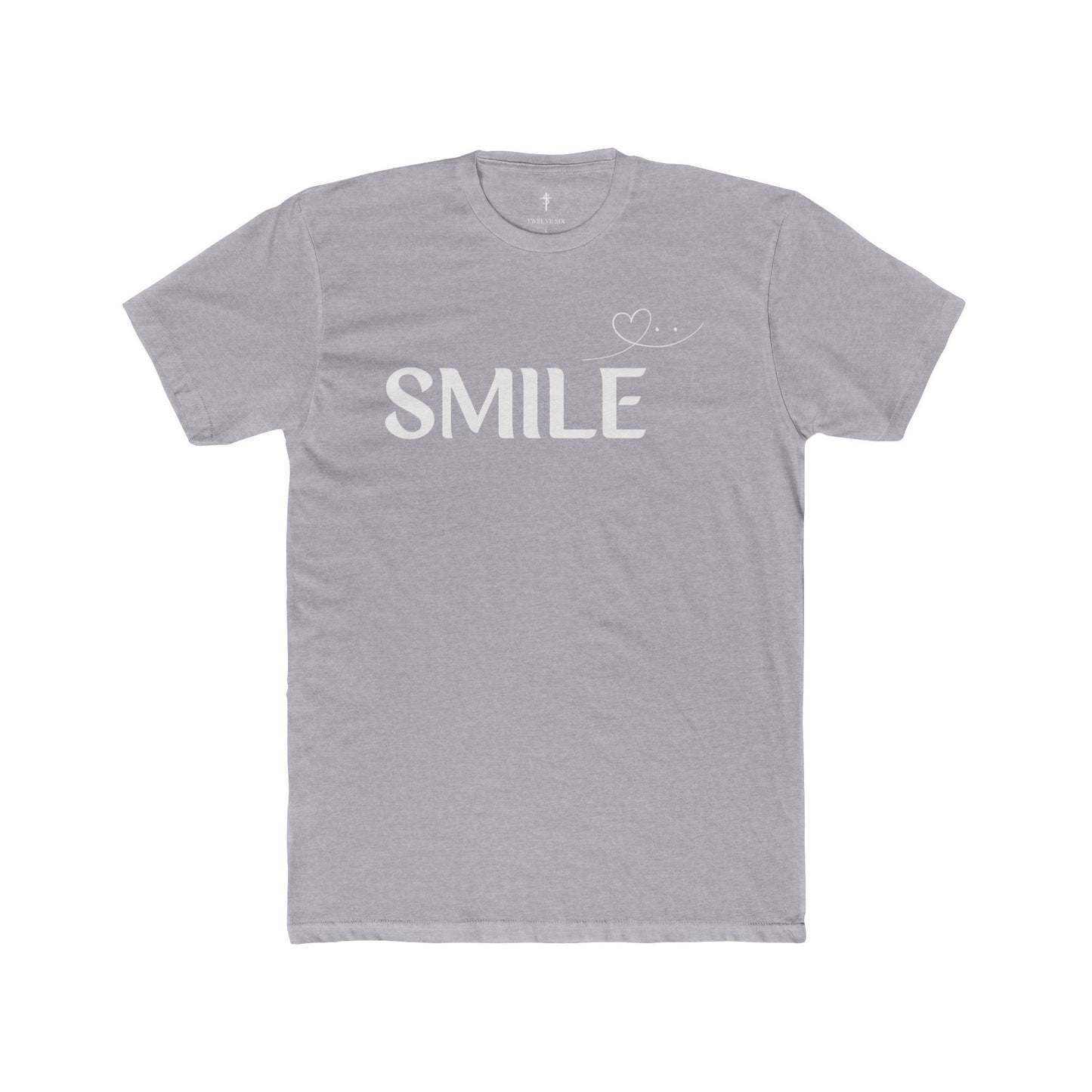 Smile T-Shirt — Minimal Heart Graphic Tee, Positive Message Shirt