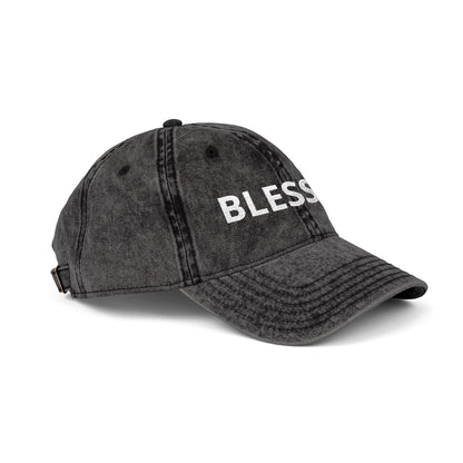 Blessed Vintage Embroidered Cap — Washed Red Baseball Hat