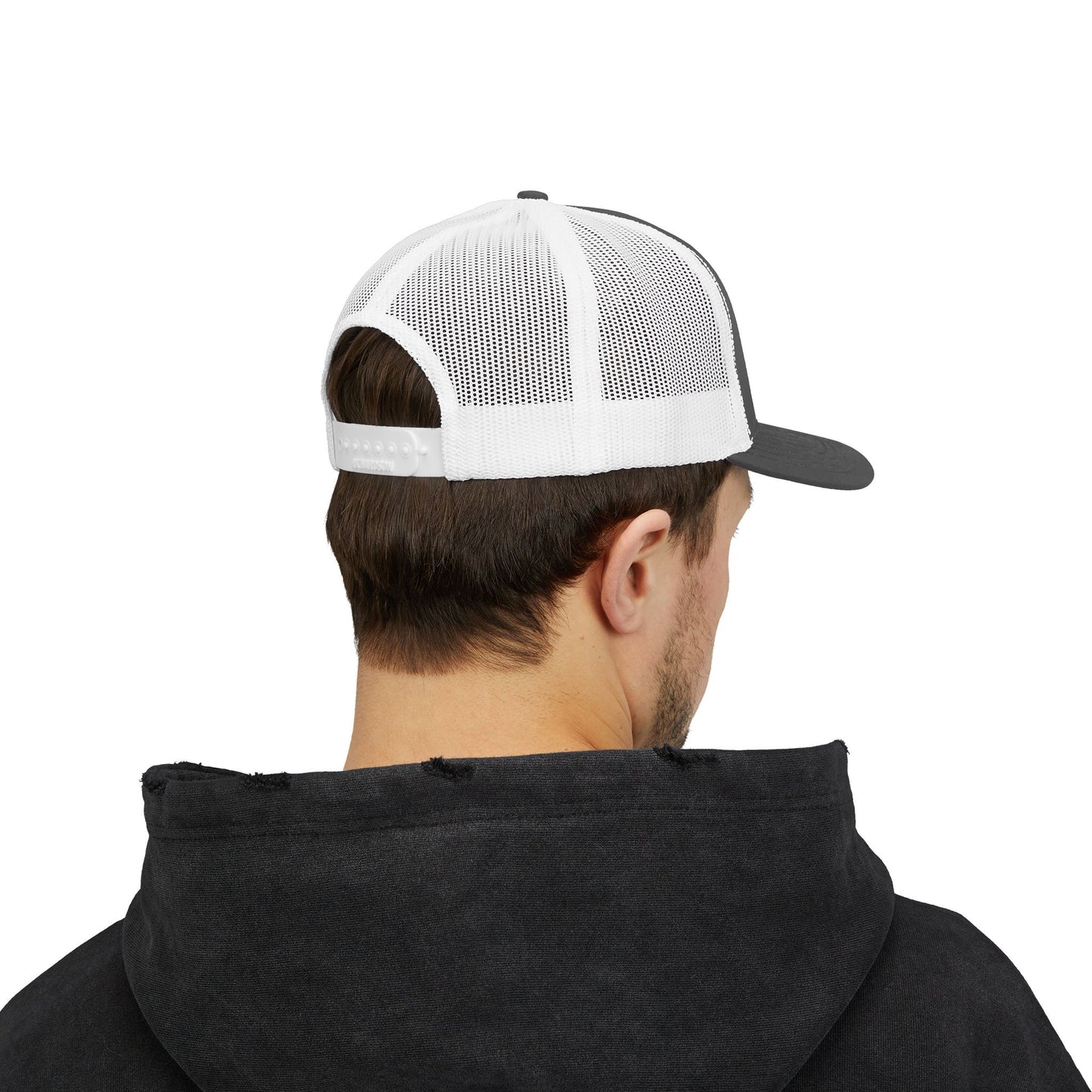 Trucker Cap — "I Can't Afford To Be Here" Embroidered Snapback