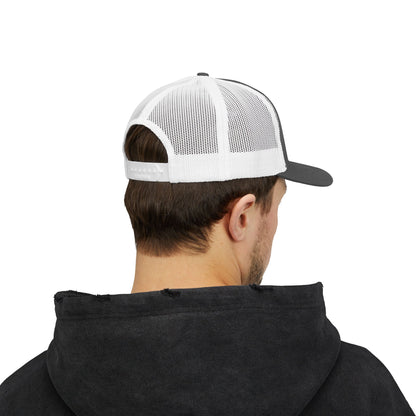 Trucker Cap — "I Can't Afford To Be Here" Embroidered Snapback