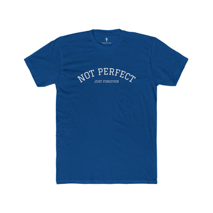 Crew Tee — "Not Perfect Just Forgiven" Inspirational Graphic T‑Shirt