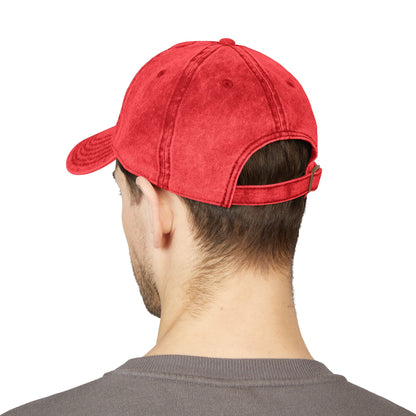 Blessed Vintage Embroidered Cap — Washed Red Baseball Hat