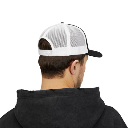 Trucker Cap — "I Can't Afford To Be Here" Embroidered Snapback
