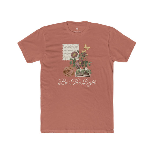 Be The Light Floral Tee — Inspirational Flower Graphic T-Shirt