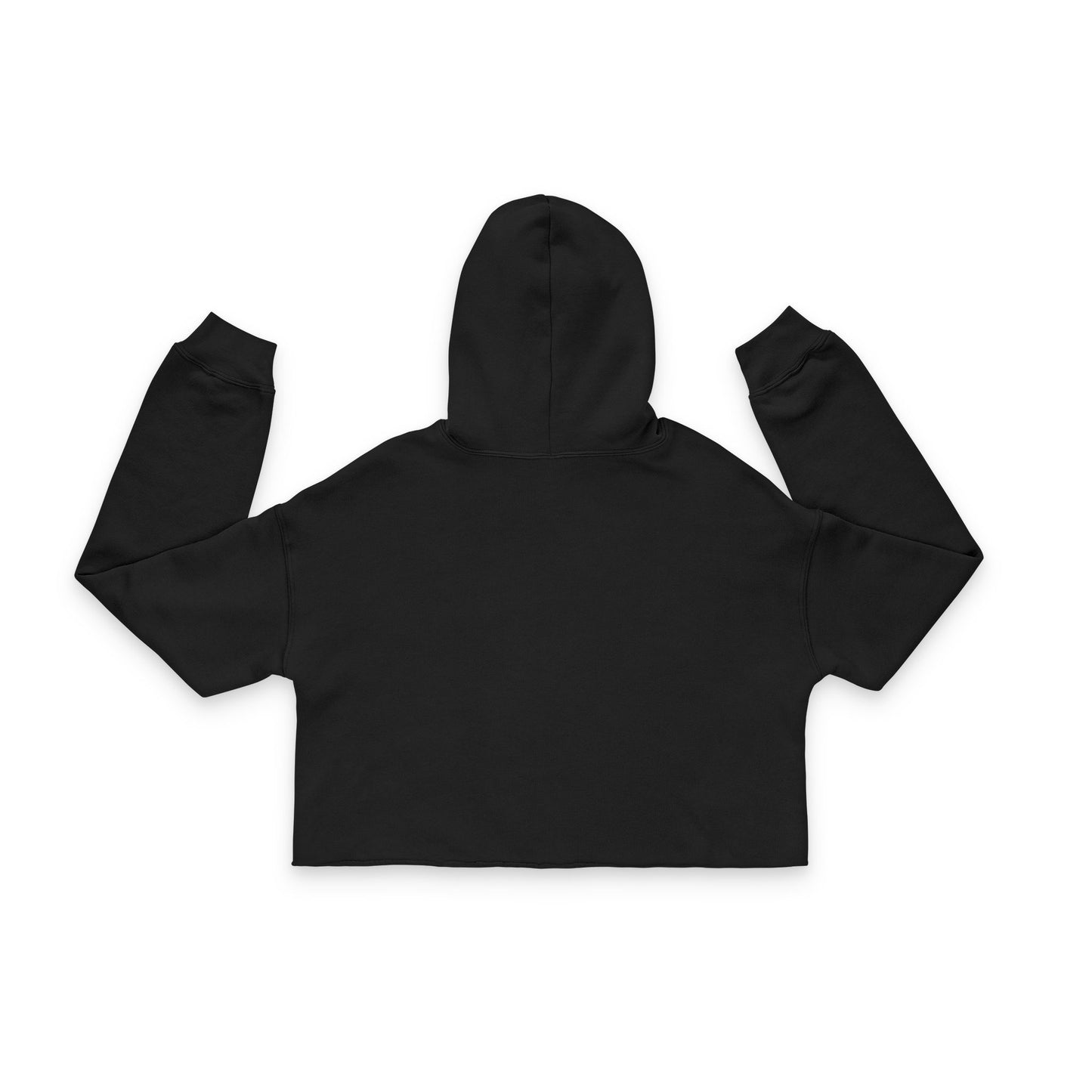 Cropped Hoodie — "i bite" Minimalist Gothic Cropped Hoodie for Women