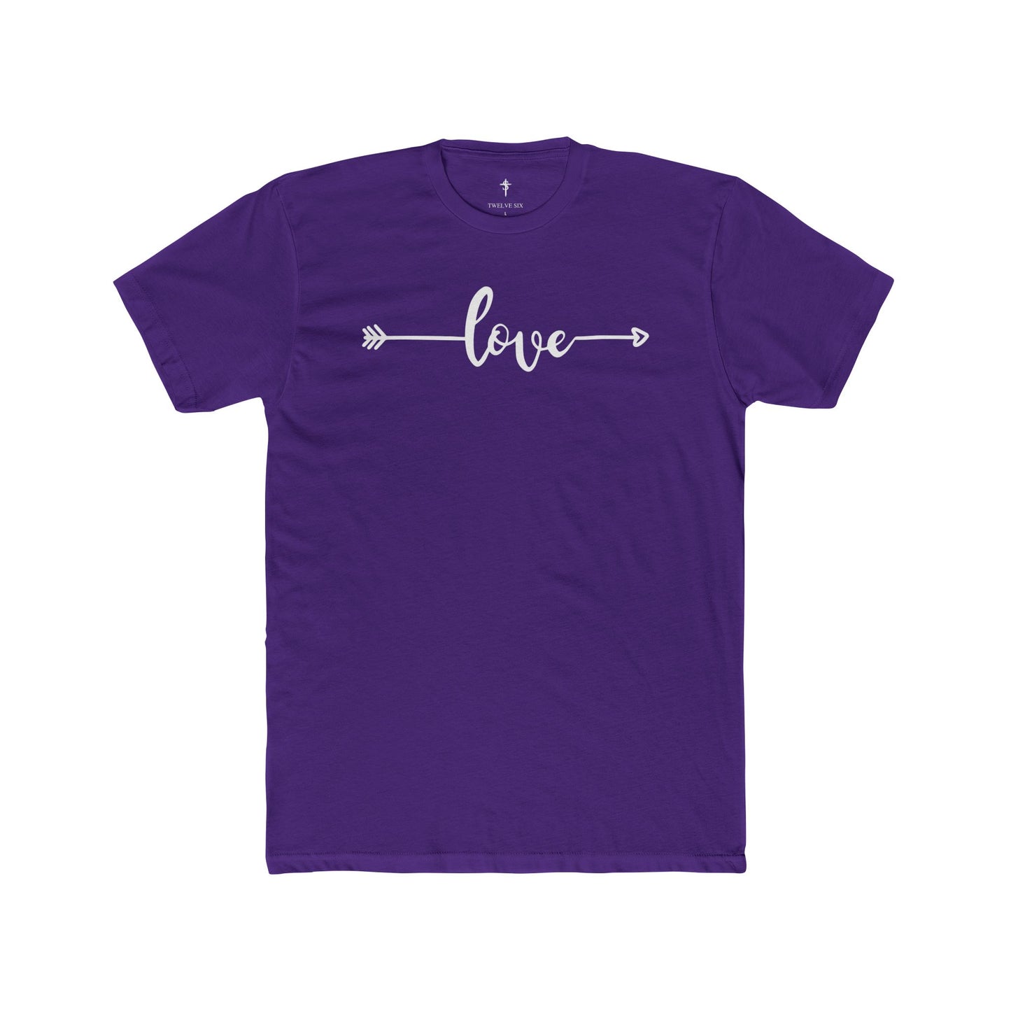 Love Arrow Tee — Women's Casual Rust Cotton Shirt
