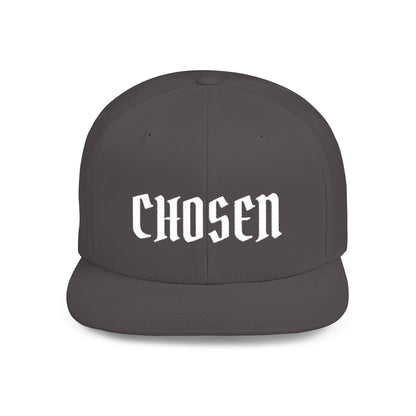 Chosen Flat Bill Snapback Hat — Bold Gothic Streetwear Cap