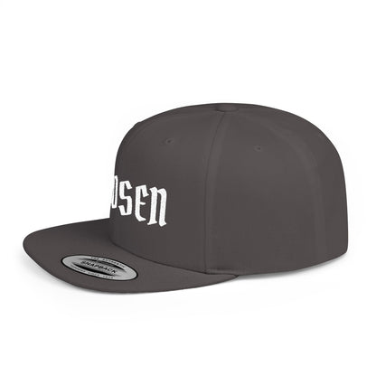Chosen Flat Bill Snapback Hat — Bold Gothic Streetwear Cap