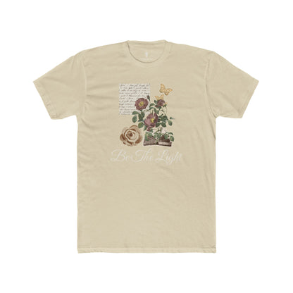 Be The Light Floral Tee — Inspirational Flower Graphic T-Shirt