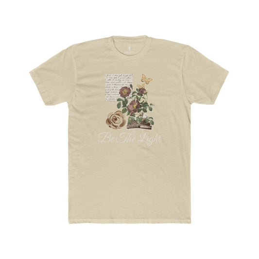 Be The Light Floral Tee — Inspirational Flower Graphic T-Shirt