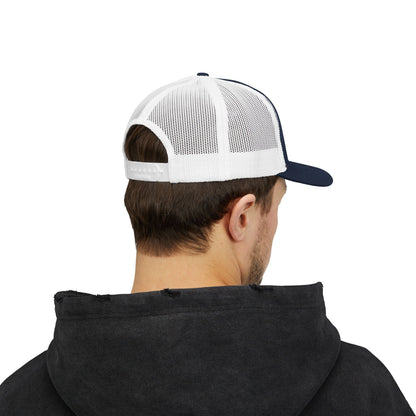 Trucker Cap — "I Can't Afford To Be Here" Embroidered Snapback