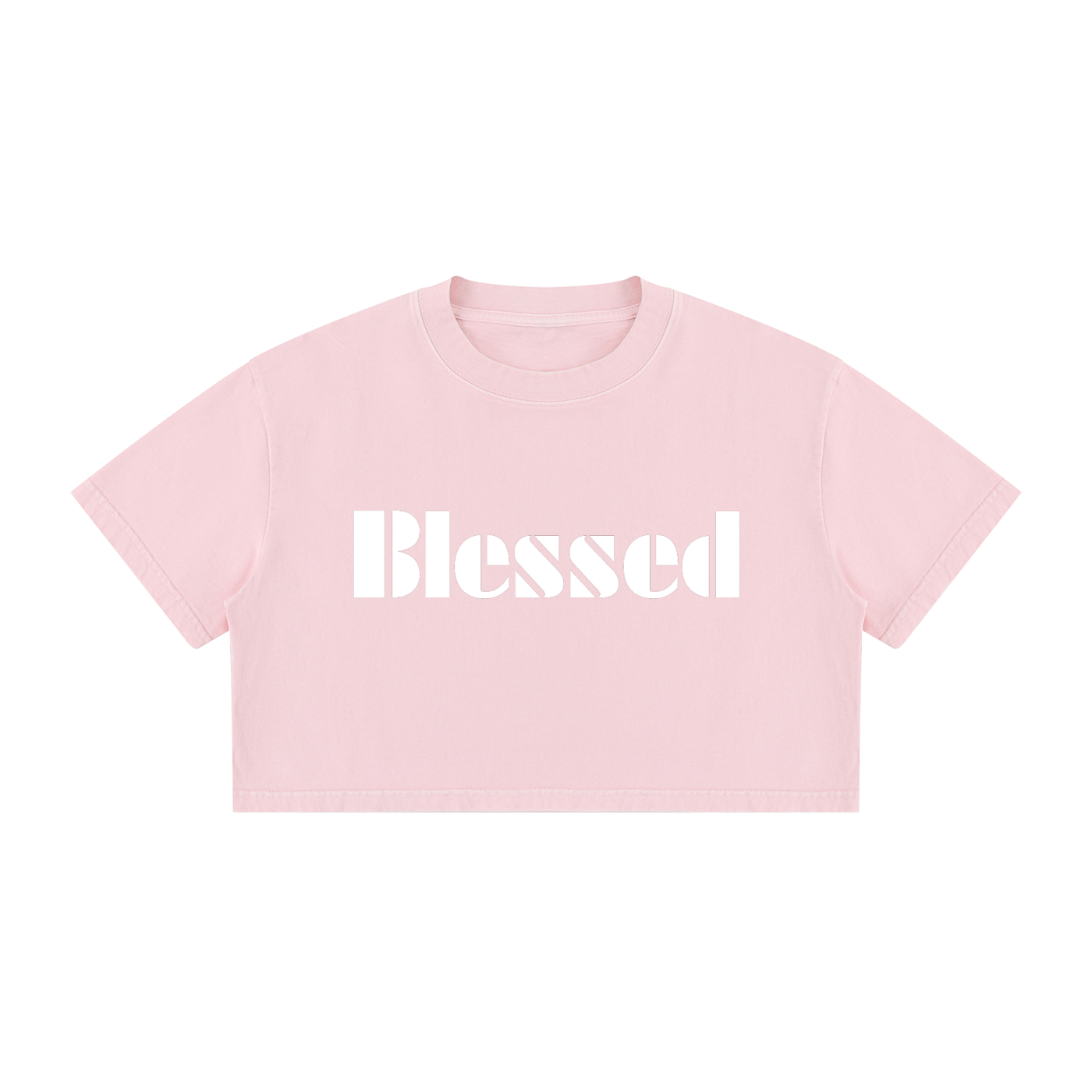 Women's Mineral Wash Cotton Crop T-Shirt