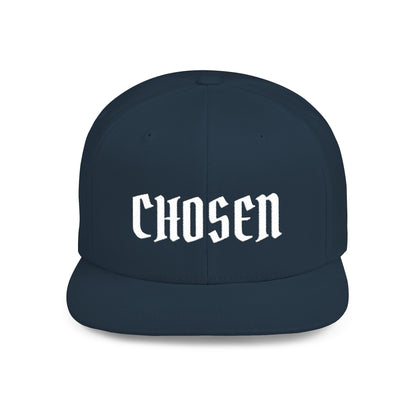 Chosen Flat Bill Snapback Hat — Bold Gothic Streetwear Cap