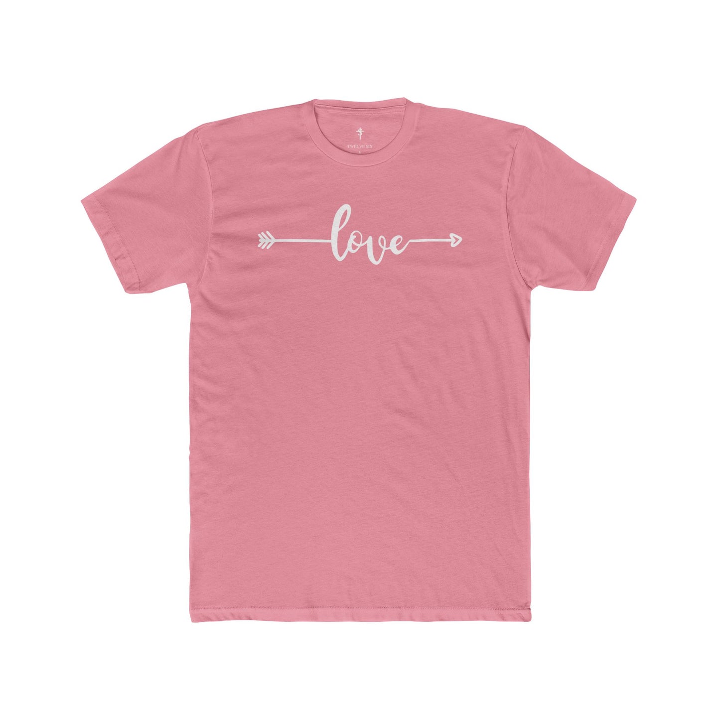 Love Arrow Tee — Women's Casual Rust Cotton Shirt