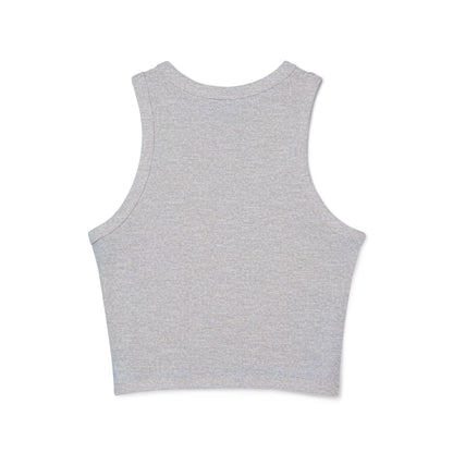 Halloqueen Racer Tank Top — Cute Gothic Ghosts Halloween Crop