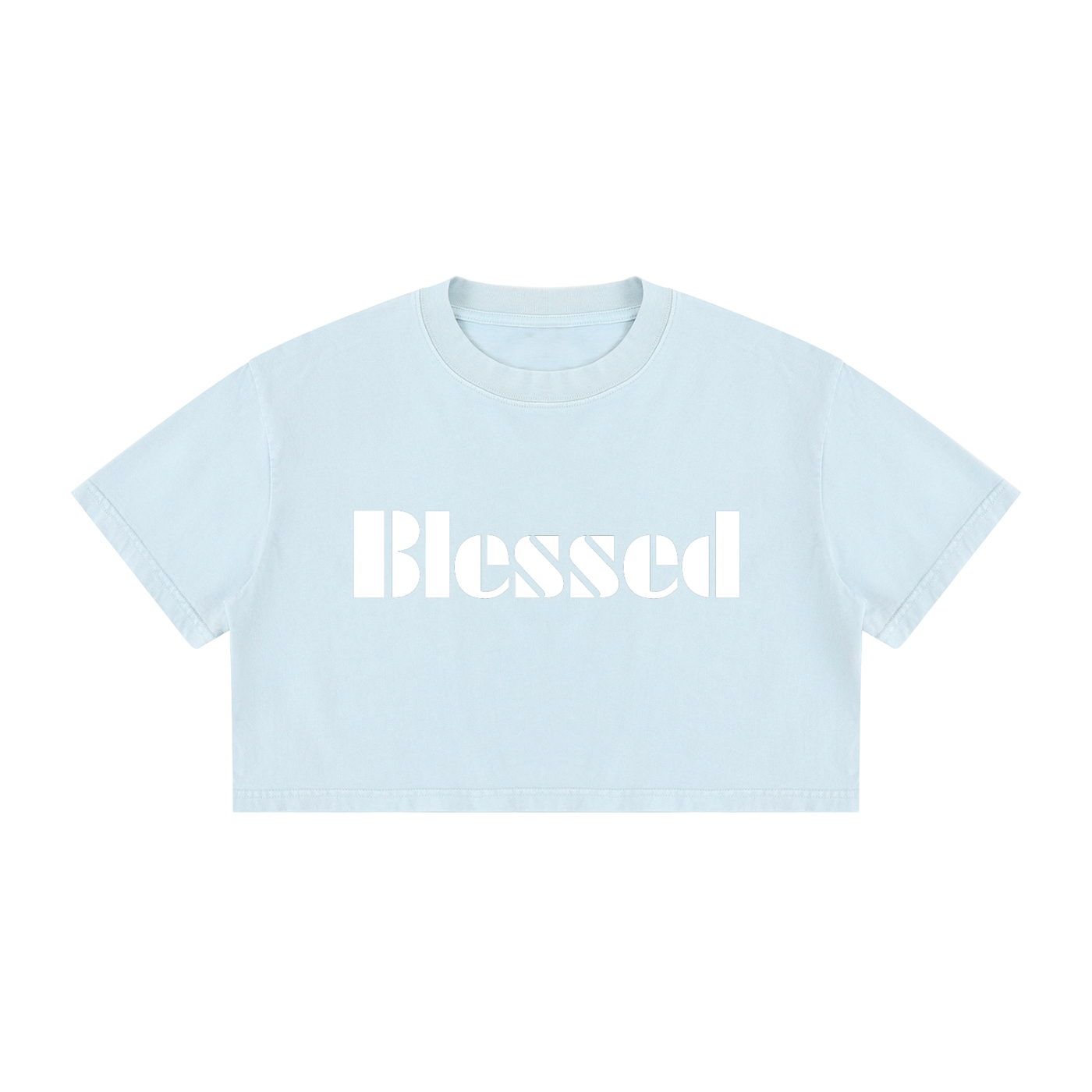 Women's Mineral Wash Cotton Crop T-Shirt